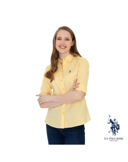 US Polo classic yellow shirt