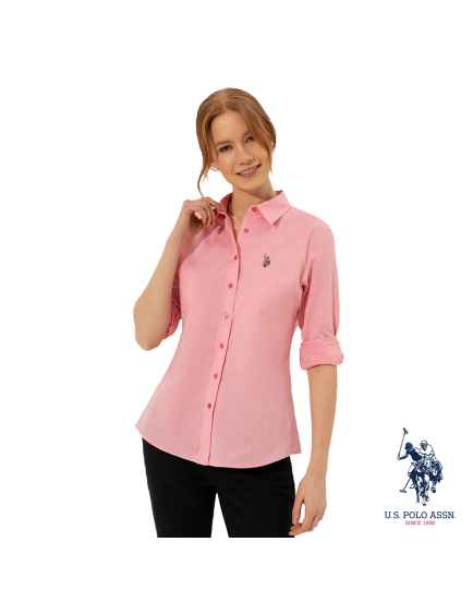 US Polo classic pink shirt