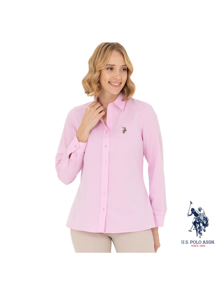 US Polo pink shirt Slim Fit 