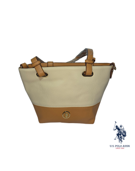 Women's Beige & brown Handbag