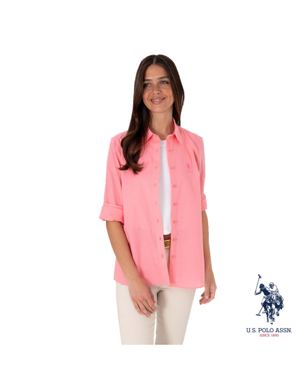 US Polo pink shirt