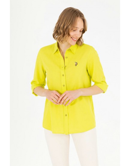 USPA classic polo yellow shirt