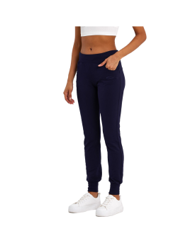 Comfortable cotton pants in navy