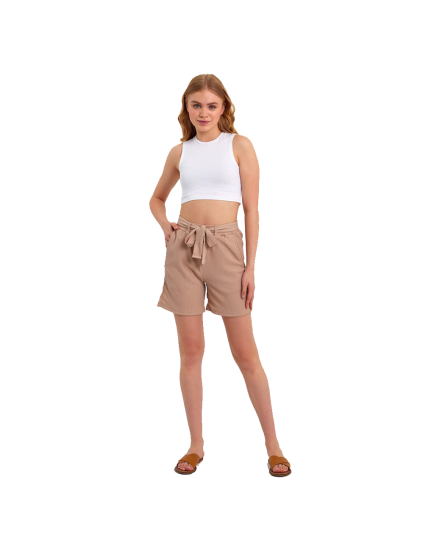   short cotton Comfortable beige color