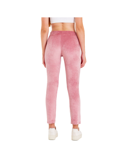 Pink striped cotton pants