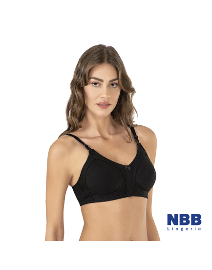 NBB bra cotton black color cup B