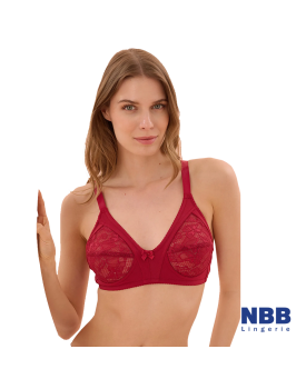 NBB red Regular Bra dantelle