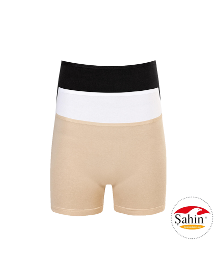 Boxer Shorts Black White Beige 3 pieces