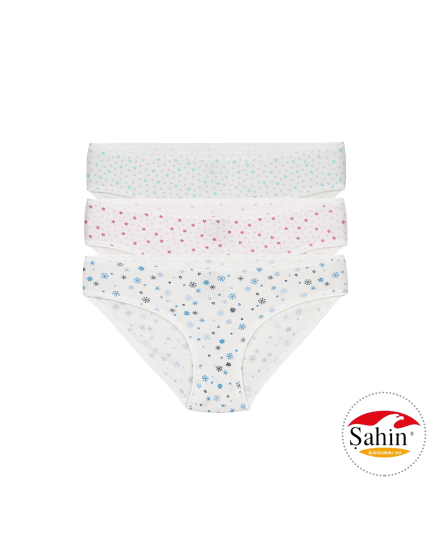 Patterned Slip Panties- 3-Pack medium waist