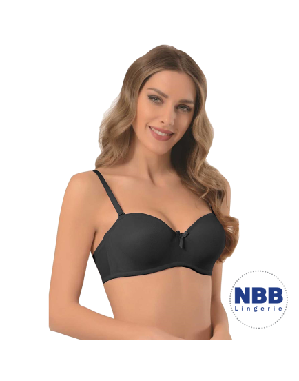 NBB Black Strapless BRA