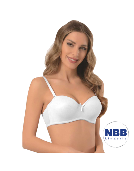 NBB White Strapless BRA