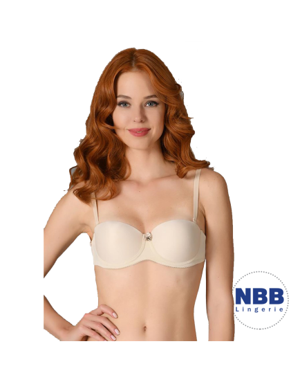 NBB Transparent beige Half Padded Support Bra