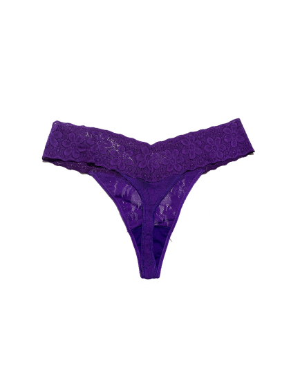 Lilac chiffon low waist panty