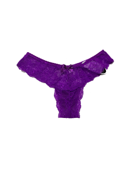 Purple lace underwear with low waist