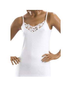 White Cami Top with thin straps