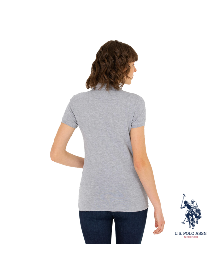 USPA polo cotton gray neck t- shirt