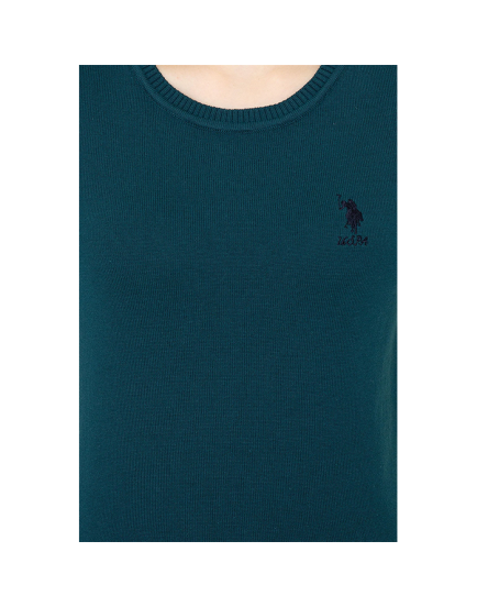 USPA cotton oily Knitted crew neck T-shirt